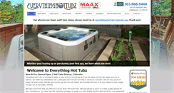 Desktop Screenshot of everythinghottubz.com
